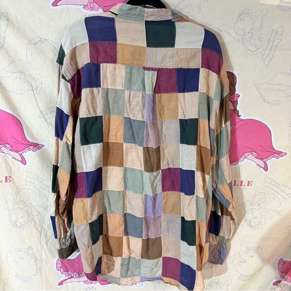 Orvis Patchwork Cotton Button Down Shirt - image 4